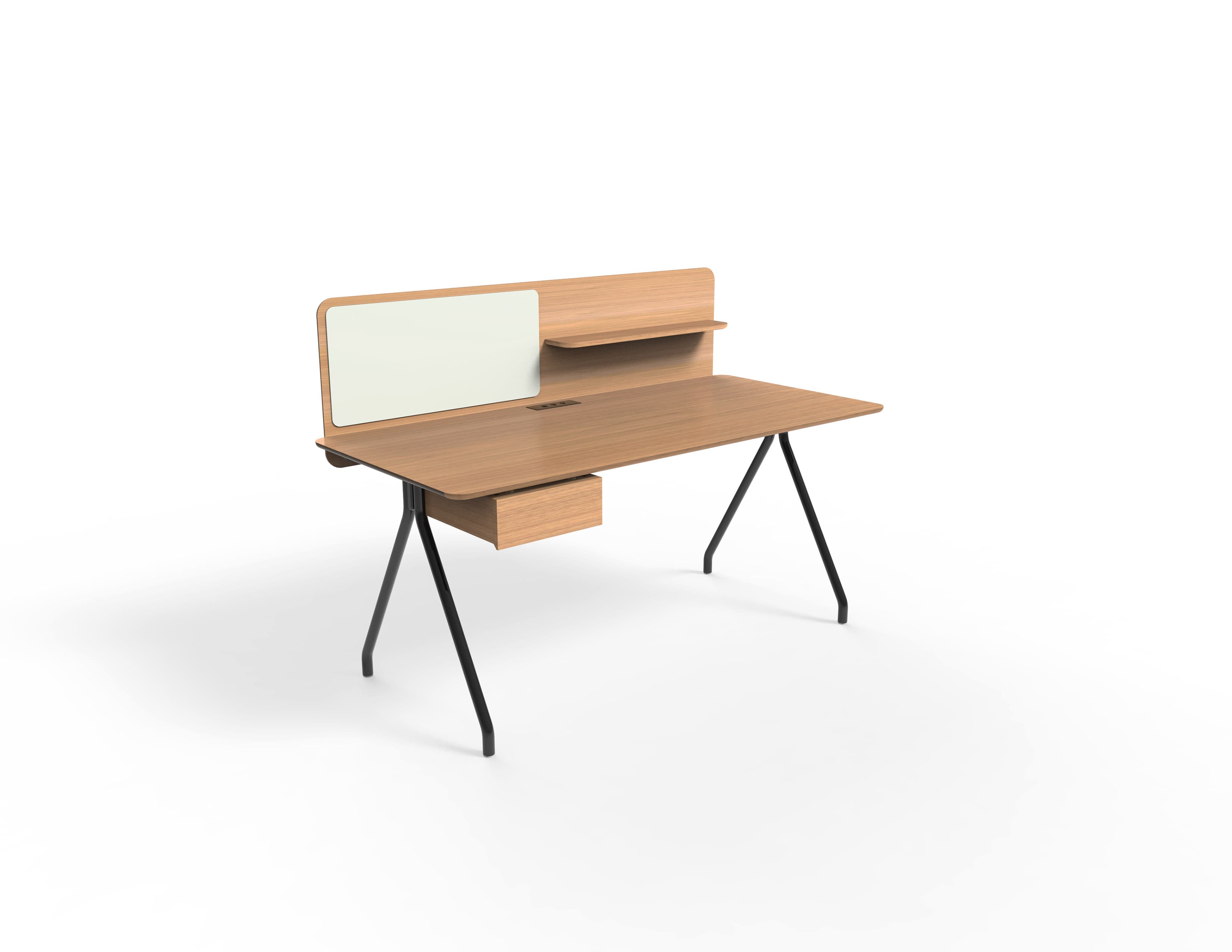 Simple Desk with Back Panel